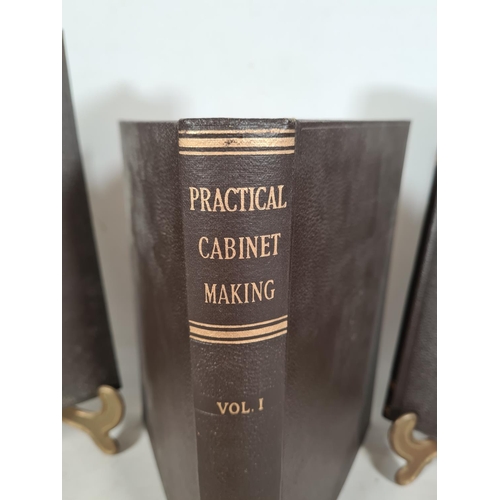 535 - 'Volumes I, II & III Practical Cabinet Making' hardback books published by Caxton Company of London,... 