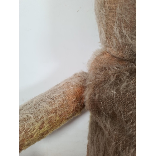 544 - A mid 20th century articulated straw filled bear