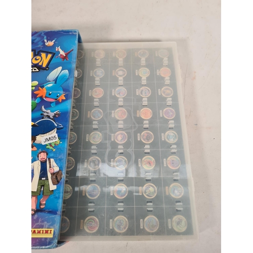 550 - A box containing a large quantity of Lego together with Pokemon advanced collectors case