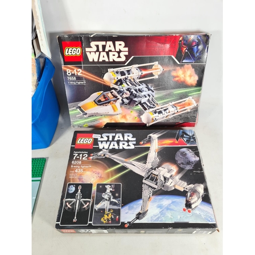 553 - A collection of boxed and loose Lego to include Star Wars Y-Wing Fighter no.7658, Star Wars B-Wing F... 