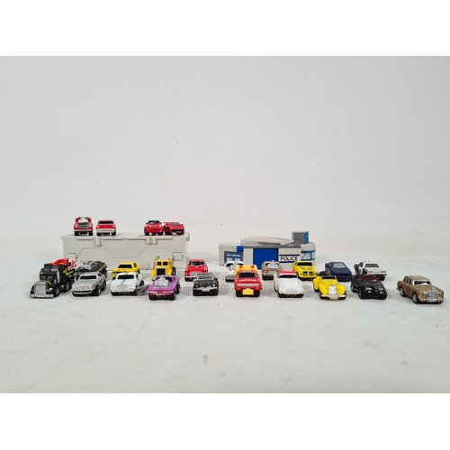 557 - Twenty four Micro Machines to include Chevrolet Belair, Ford Thunderbird, Pontiac Firebird, Dodge Ch... 