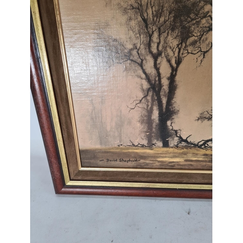 566 - A framed David Shepherd print - approx. 84cm x 59cm including frame