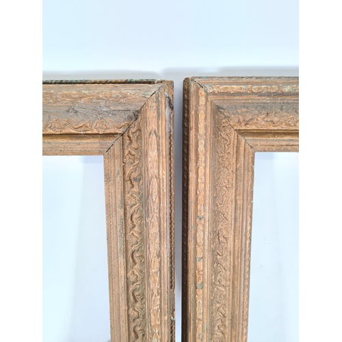 575 - Two Victorian ornate gilt frames - approx. 52cm x 46cm