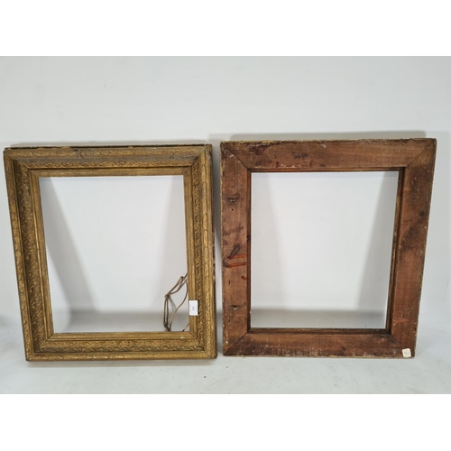 575 - Two Victorian ornate gilt frames - approx. 52cm x 46cm