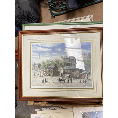 1432 - A large collection of various Macclesfield related artwork to include Brocklehurst The Goods Wharf s... 