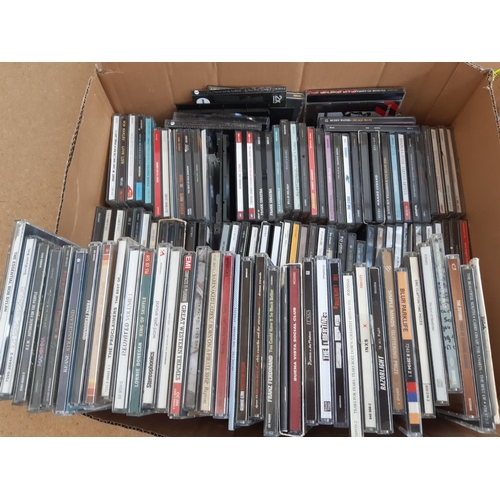 1105 - Two boxes containing a large quantity of CDs to include Franz Ferdinand, Florence and the Machine, K... 