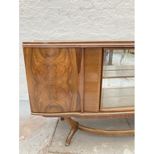 644 - A 1950s Beautility walnut sideboard with concealed revolving cocktail cabinet - approx. 80cm high x ... 