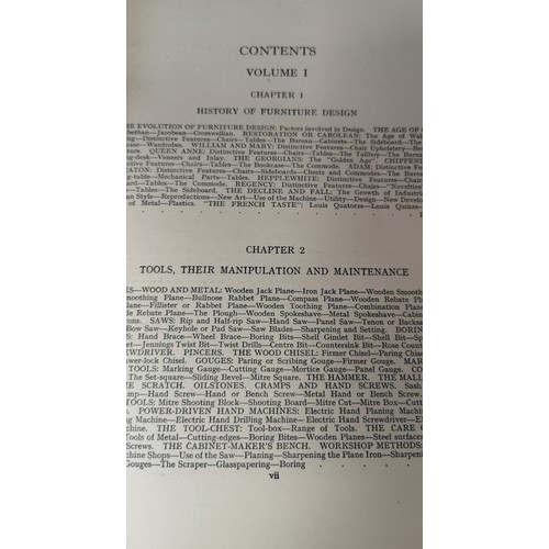 535 - 'Volumes I, II & III Practical Cabinet Making' hardback books published by Caxton Company of London,... 