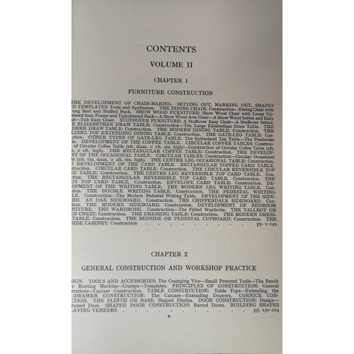 535 - 'Volumes I, II & III Practical Cabinet Making' hardback books published by Caxton Company of London,... 