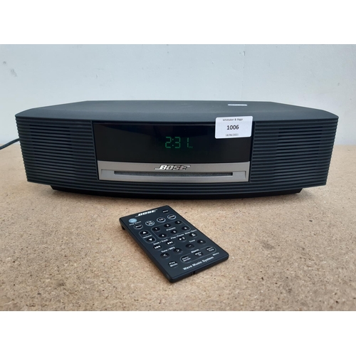 A Bose AWRCC7 Wave® music system with remote control - made in U.S.A.