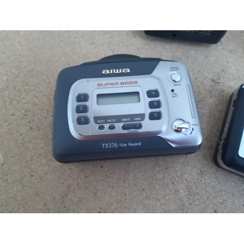 1019 - Six personal stereos to include four Sony Walkman cassette/two band radios (WM-FX10, WM-FX193, WM-FX... 
