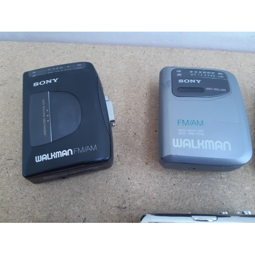 1019 - Six personal stereos to include four Sony Walkman cassette/two band radios (WM-FX10, WM-FX193, WM-FX... 