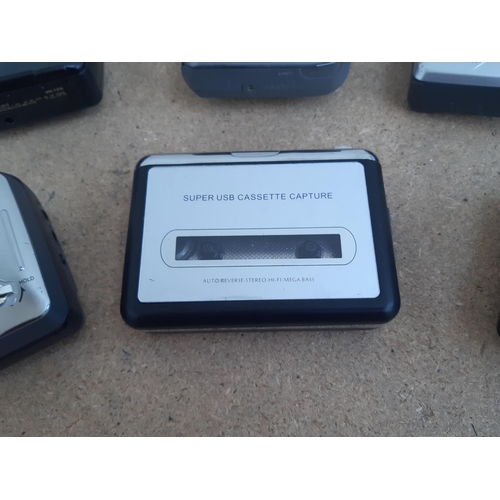 1019 - Six personal stereos to include four Sony Walkman cassette/two band radios (WM-FX10, WM-FX193, WM-FX... 