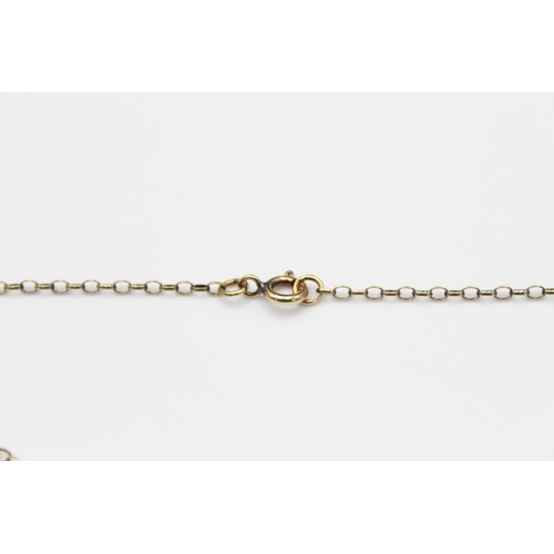 110 - A 9ct gold Celtic cross pendant necklace - approx. gross weight 5.3 grams