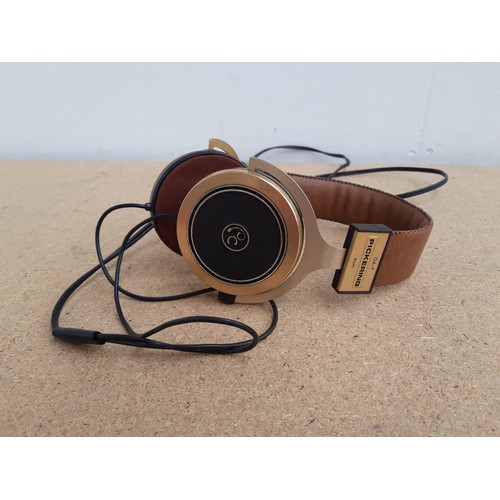 A pair of late 1970s Pickering OA 7 stereo headphones made in U.S.A