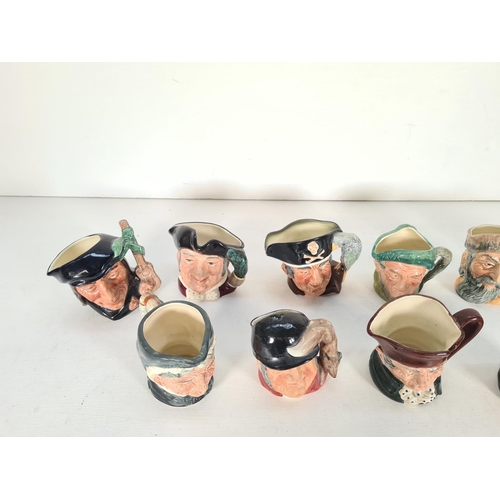 488 - Ten Royal Doulton miniature character jugs to include Mine Host, Don Quixote, Gone Away, Granny, Lon... 