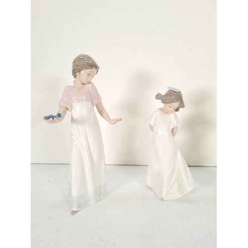 494 - Four Nao by Lladro porcelain figurines