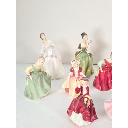 498 - Fifteen Royal Doulton figurines to include Dinky Do, Fair Maiden, Christmas Morn, Carol, Fleur etc.