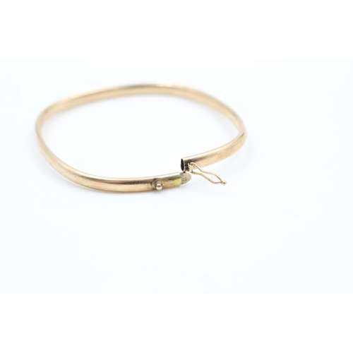 191 - A 9ct gold plain bangle - approx. gross weight 4.6 grams