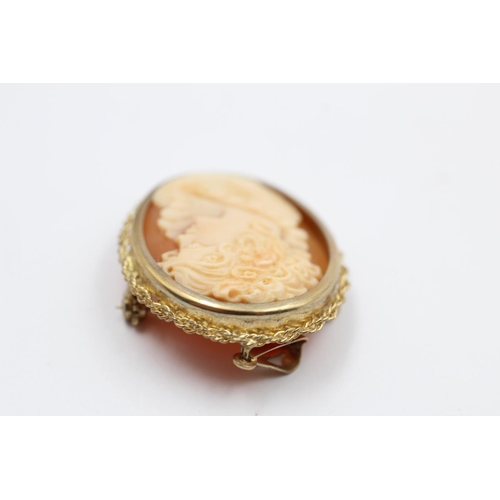 193 - A 9ct gold cameo pendant/brooch - approx. gross weight 4.7 grams