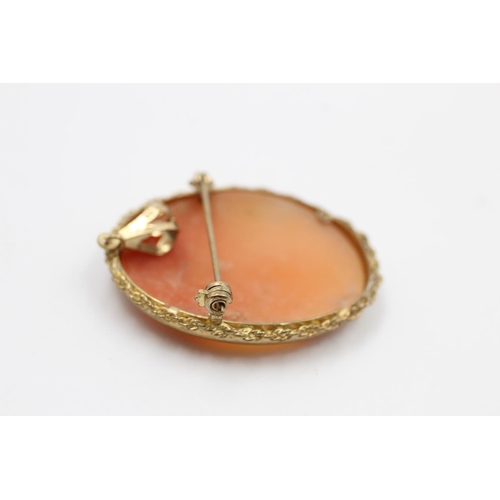 193 - A 9ct gold cameo pendant/brooch - approx. gross weight 4.7 grams