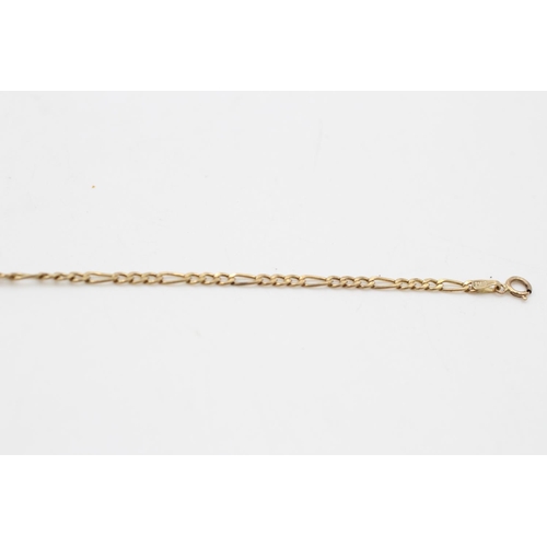 63 - A 9ct gold diamond set Claddagh bracelet - approx. gross weight 2.1 grams