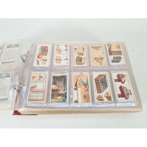 614 - A large collection of vintage Wills's cigarette cards to include Household Hints, Lucky Charms, Rail... 