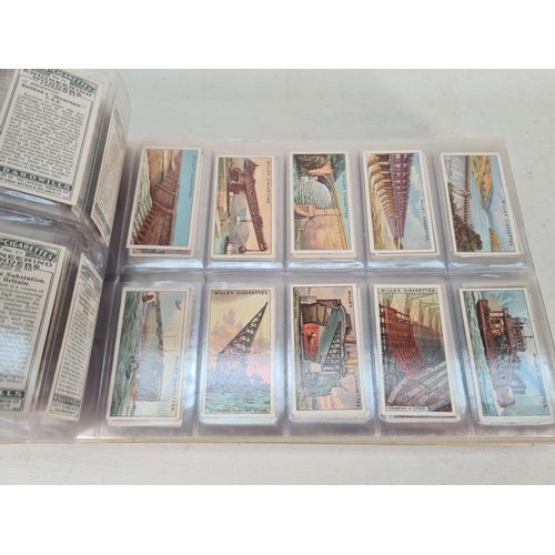 614 - A large collection of vintage Wills's cigarette cards to include Household Hints, Lucky Charms, Rail... 