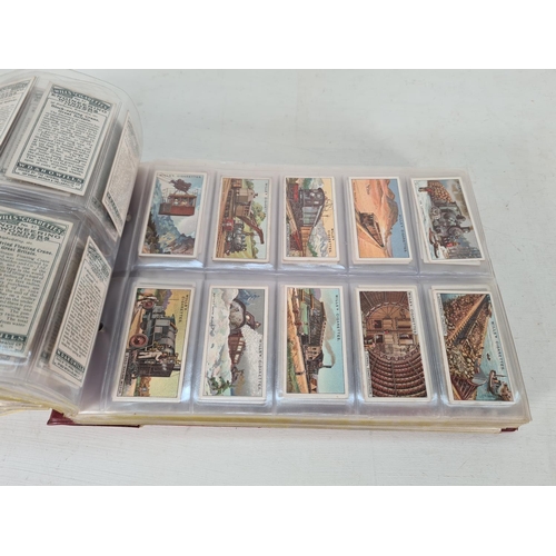 614 - A large collection of vintage Wills's cigarette cards to include Household Hints, Lucky Charms, Rail... 