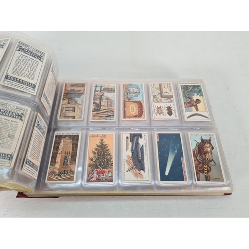 614 - A large collection of vintage Wills's cigarette cards to include Household Hints, Lucky Charms, Rail... 