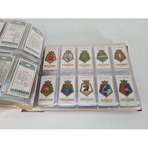 614 - A large collection of vintage Wills's cigarette cards to include Household Hints, Lucky Charms, Rail... 