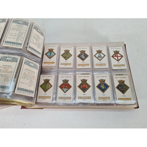 614 - A large collection of vintage Wills's cigarette cards to include Household Hints, Lucky Charms, Rail... 