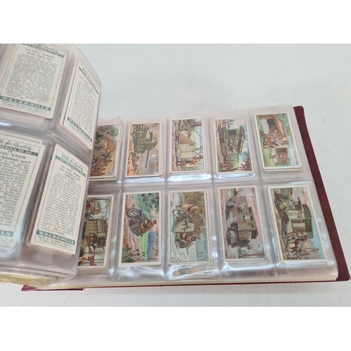 614 - A large collection of vintage Wills's cigarette cards to include Household Hints, Lucky Charms, Rail... 