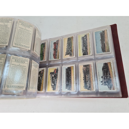 614 - A large collection of vintage Wills's cigarette cards to include Household Hints, Lucky Charms, Rail... 