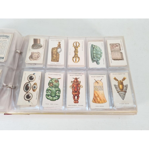 614 - A large collection of vintage Wills's cigarette cards to include Household Hints, Lucky Charms, Rail... 