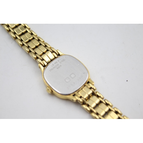 298 - A Longines gold tone ladies quartz wristwatch