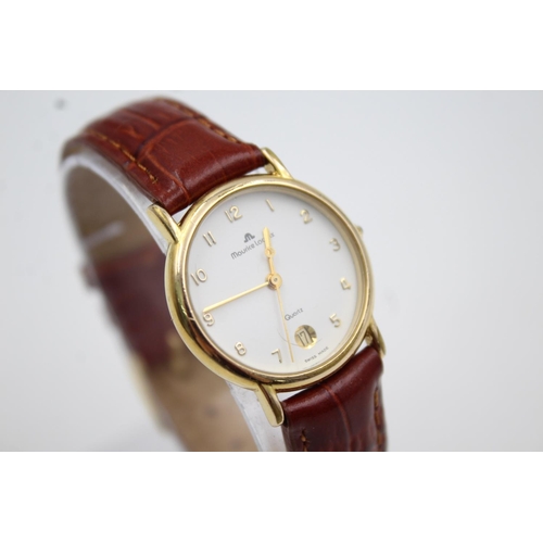 299 - A Maurice Lacroix gold tone ladies quartz wristwatch - ref. 82126