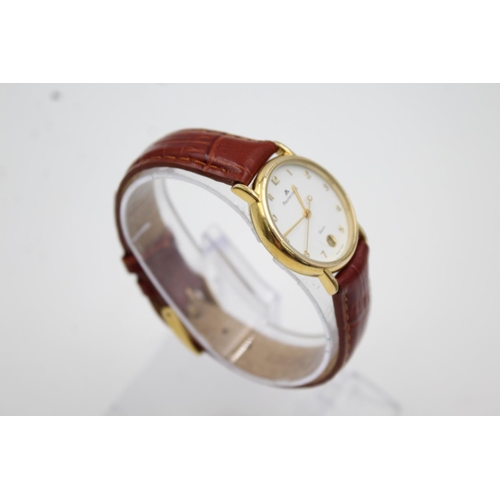 299 - A Maurice Lacroix gold tone ladies quartz wristwatch - ref. 82126