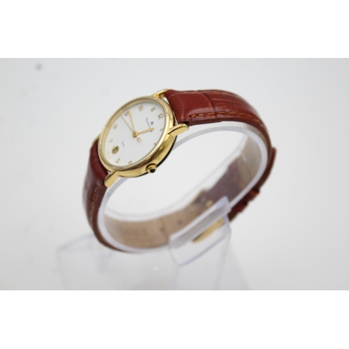 299 - A Maurice Lacroix gold tone ladies quartz wristwatch - ref. 82126