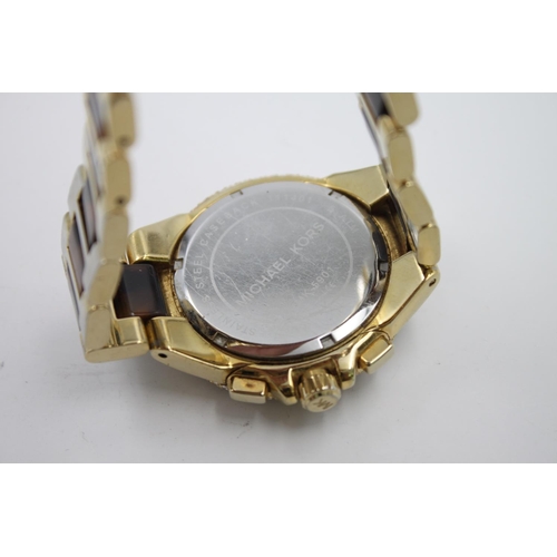 306 - A Michael Kors MK5901 gold tone chronograph ladies quartz wristwatch