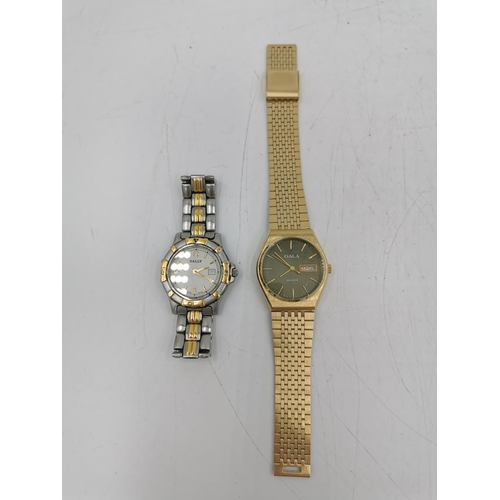 311 - Nine assorted wristwatches and watch heads to include Services 17 Jewels gold filled ladies wristwat... 