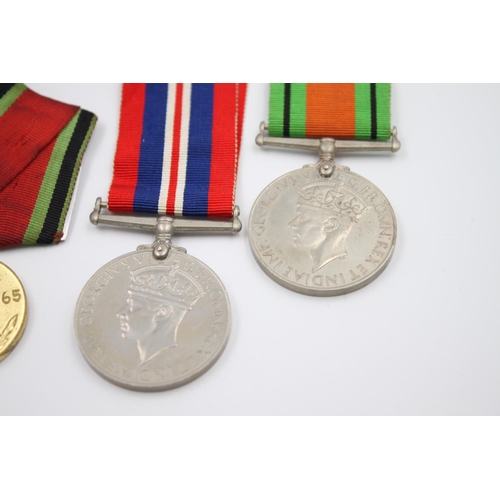 344 - Five assorted vintage military medals to include boxed Artillery medal presented to 14996617 L/BDR C... 