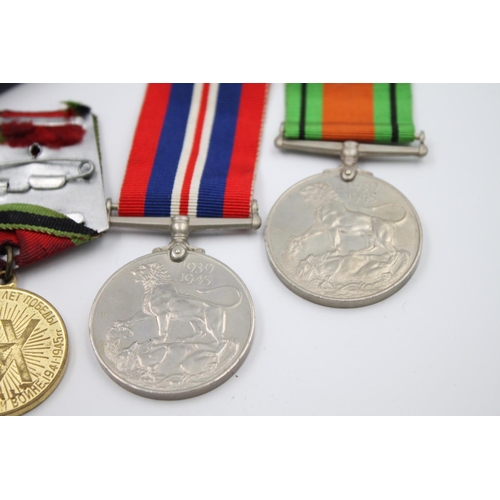 344 - Five assorted vintage military medals to include boxed Artillery medal presented to 14996617 L/BDR C... 