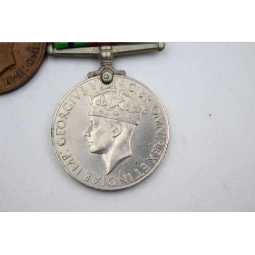 350 - Four G.VI/WWII medals to include Special Constabulary medal presented to Thomas Mackrill