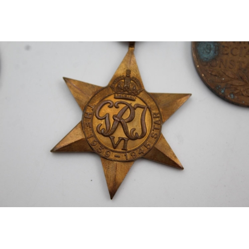 350 - Four G.VI/WWII medals to include Special Constabulary medal presented to Thomas Mackrill