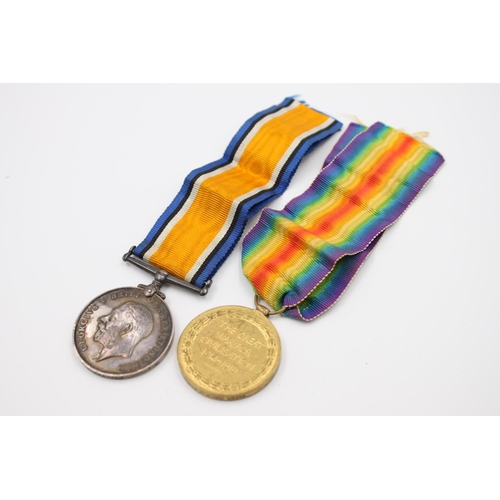 358 - A WWI medal pair with original ribbons presented to 73604 GNR F.H Franklin R.A