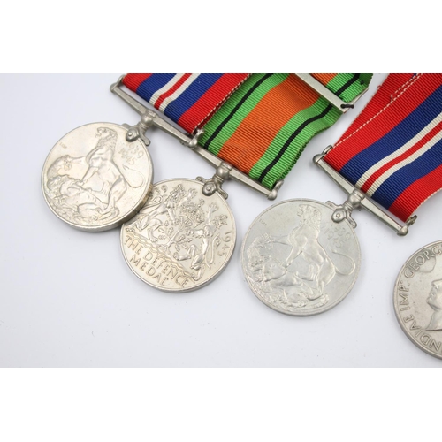 359 - Eight WWI medals and ribbons to include War, Defence etc.