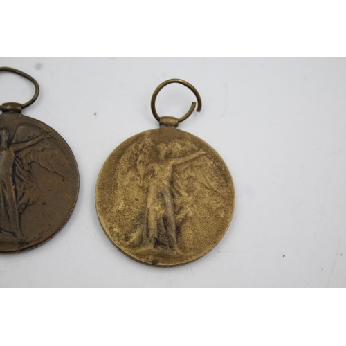 366 - Three WWI Victory medals, one presented to 24768 Pte J.W Potter of Royal West Kent, one presented to... 