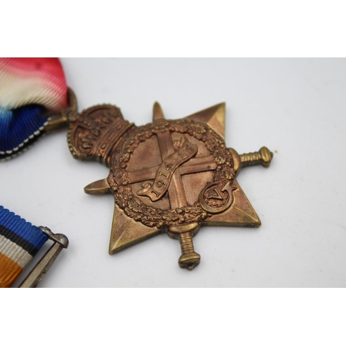 367 - Two WWI full size medals to include 1914-15 Star presented to S-3916 Pte. T. Jennings of the Gordon ... 