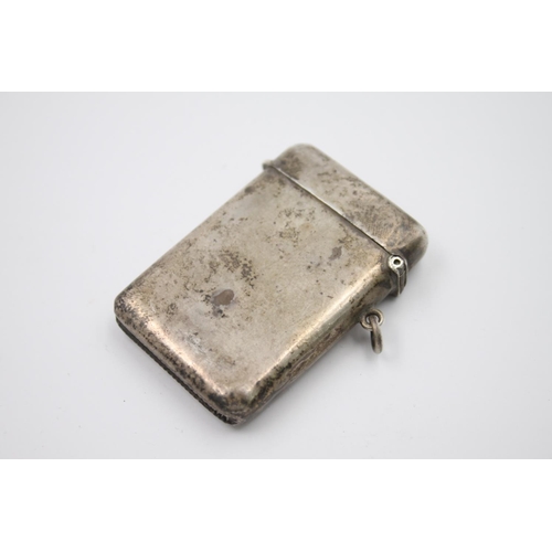 398 - A George V hallmarked Birmingham silver vesta case by John Rose, dated 1912 - approx. gross weight 3... 